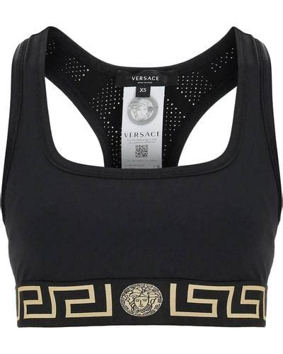 versace black sports bra|Versace bras for women.